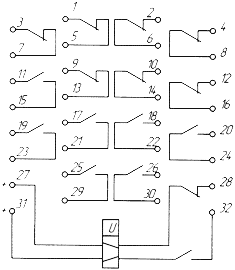 Схема присоединения реле РП-8